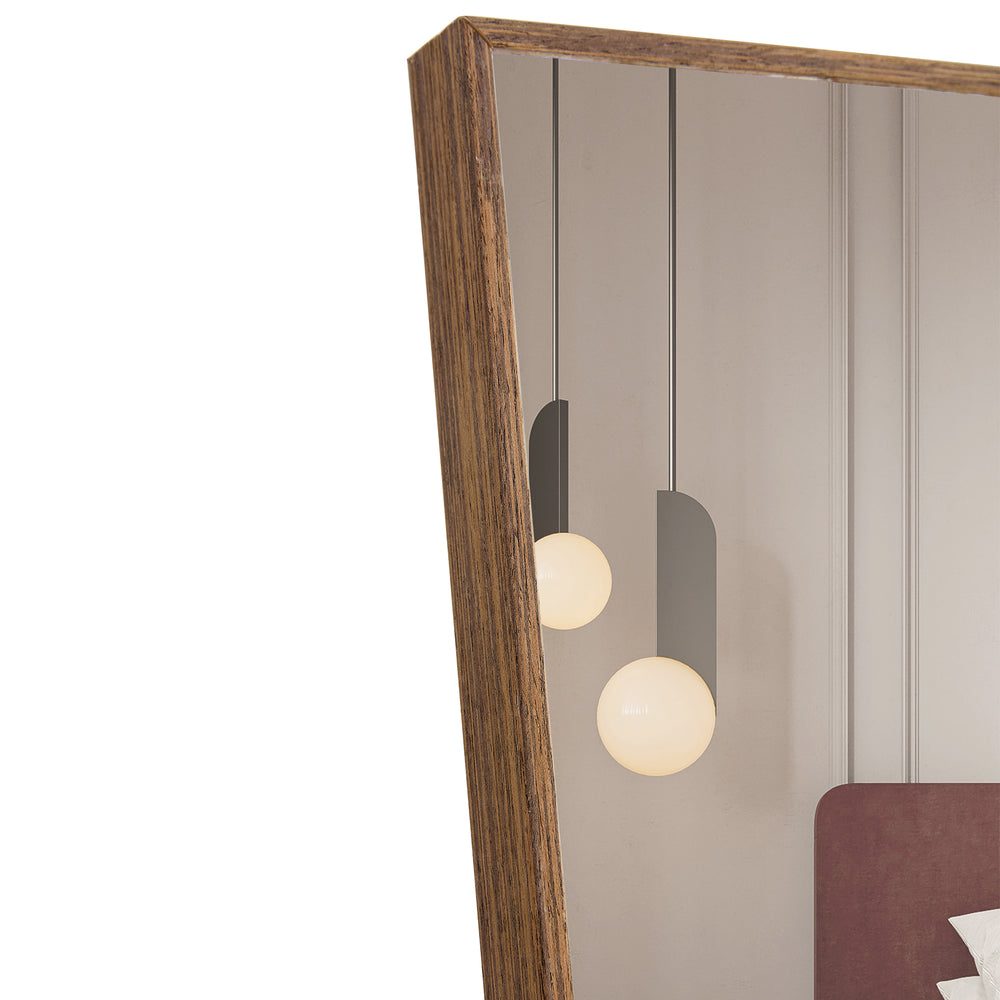 Elegant Wood Full-Body Mirror