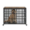 Stylish Heavy Duty Dog Crate with Wheels