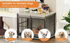 Stylish Dog Crate with Sliding Iron Door & Cozy Mat