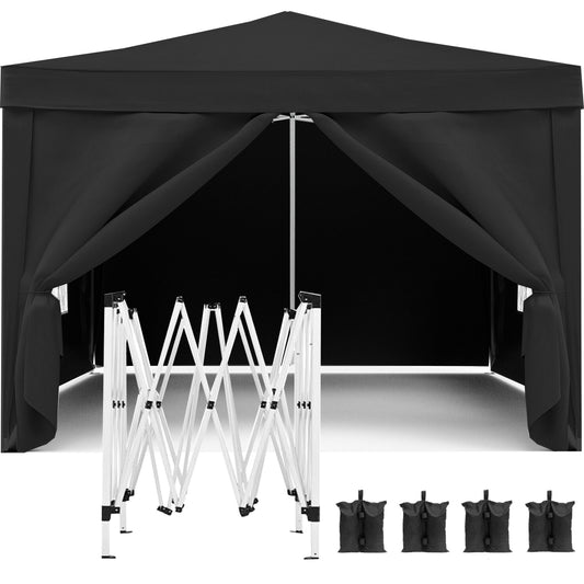 Pop-Up Party Canopy with Sidewalls and Weight Bags