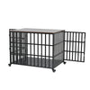 Stylish Heavy Duty Dog Crate with Wheels