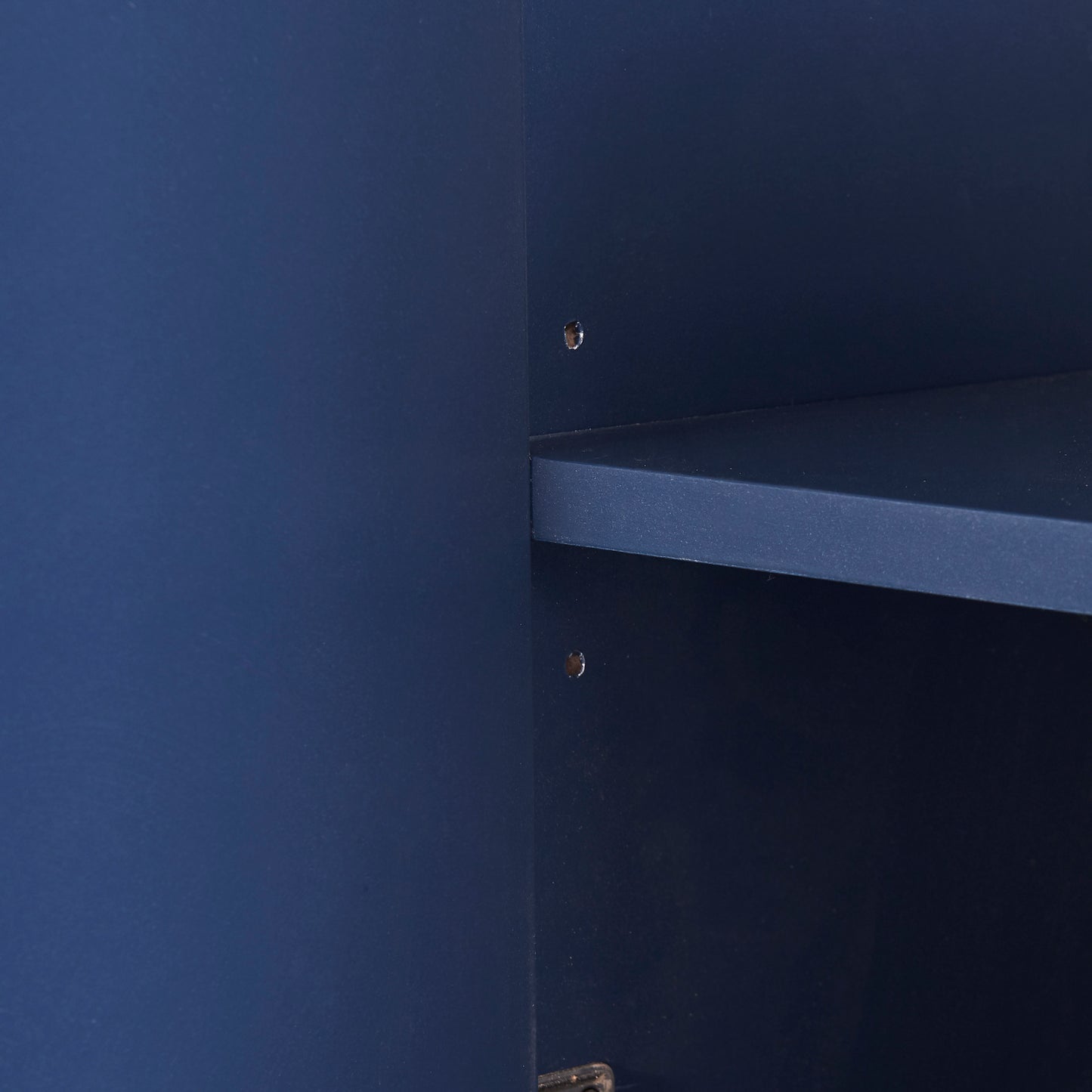 Navy Chic Storage Buffet: Elegant Organization for Your Home