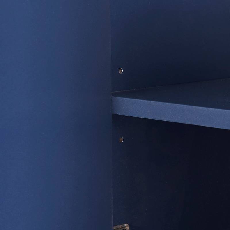 Navy Chic Storage Buffet: Elegant Organization for Your Home