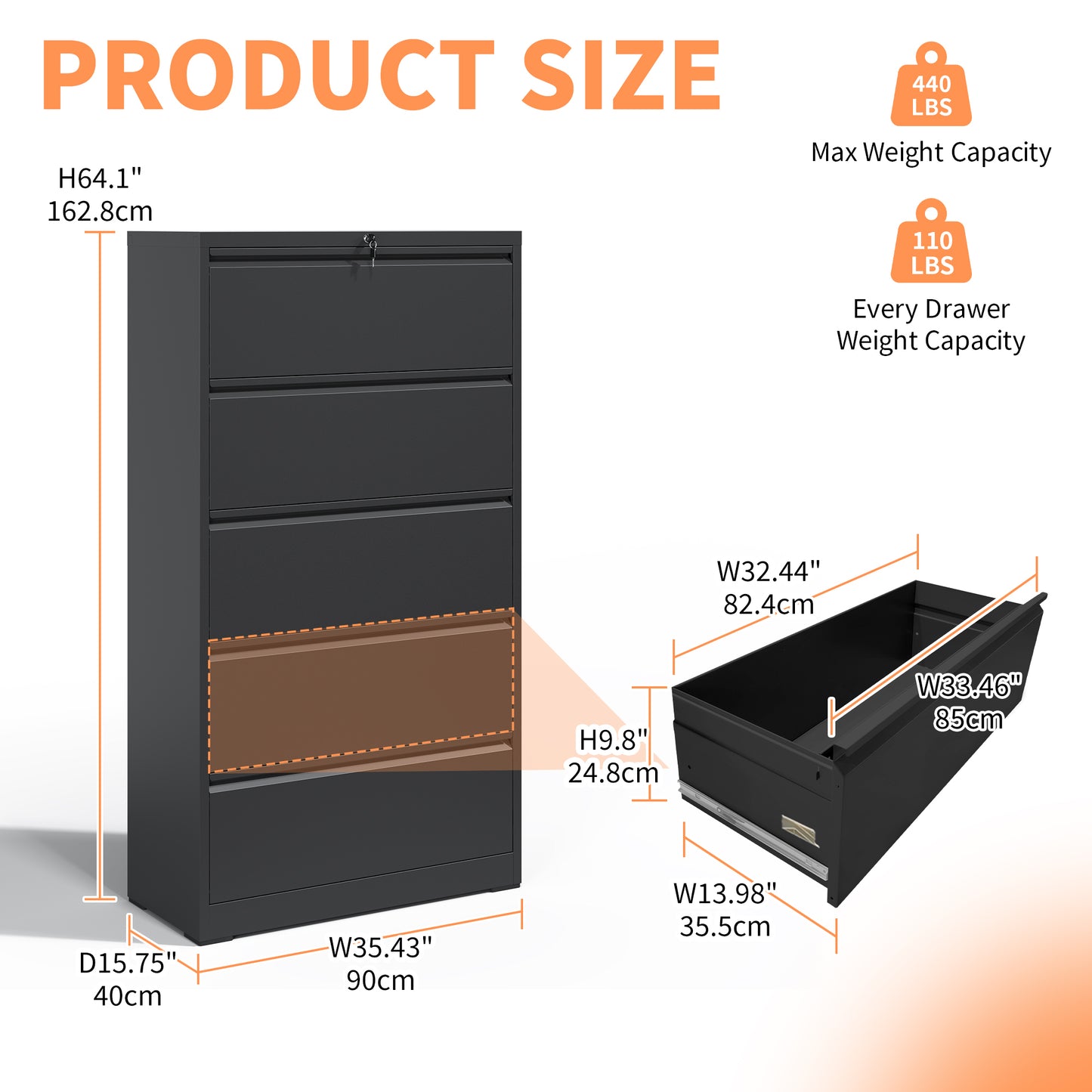 Secure Storage File Cabinet