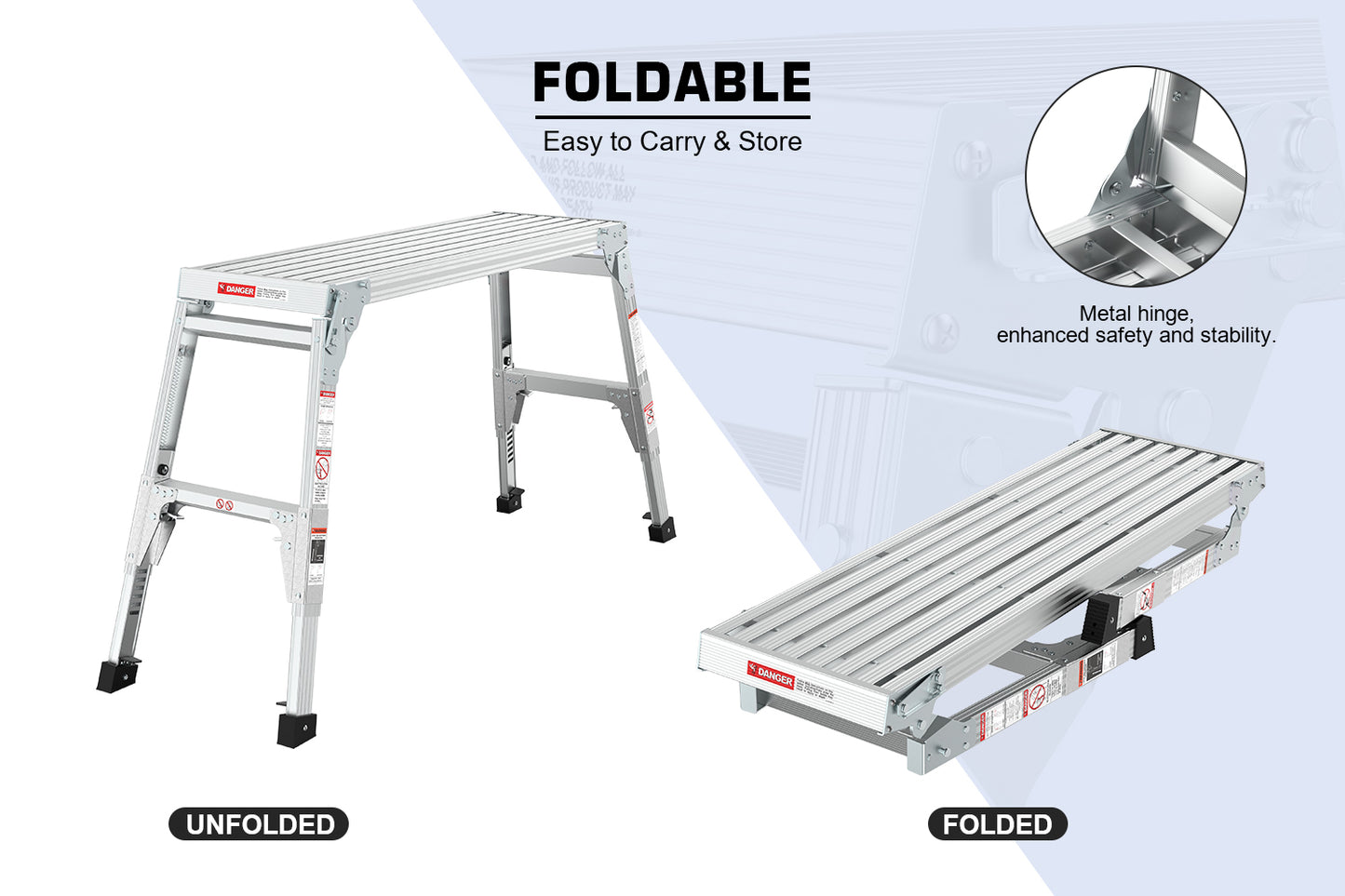 Versatile Foldable Workbench & Step Stool