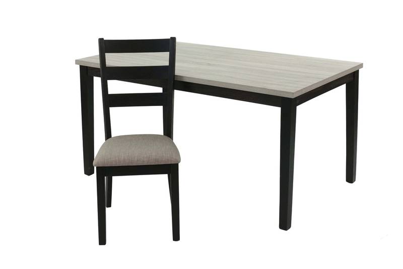 Charming Rustic Dining Set with Cushioned Chairs