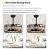 Rustic Caged Ceiling Fan with Remote - Perfect for Your Farmhouse!