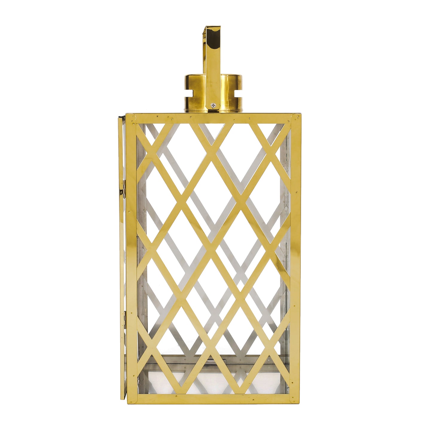 Shimmering Stainless Steel Lantern