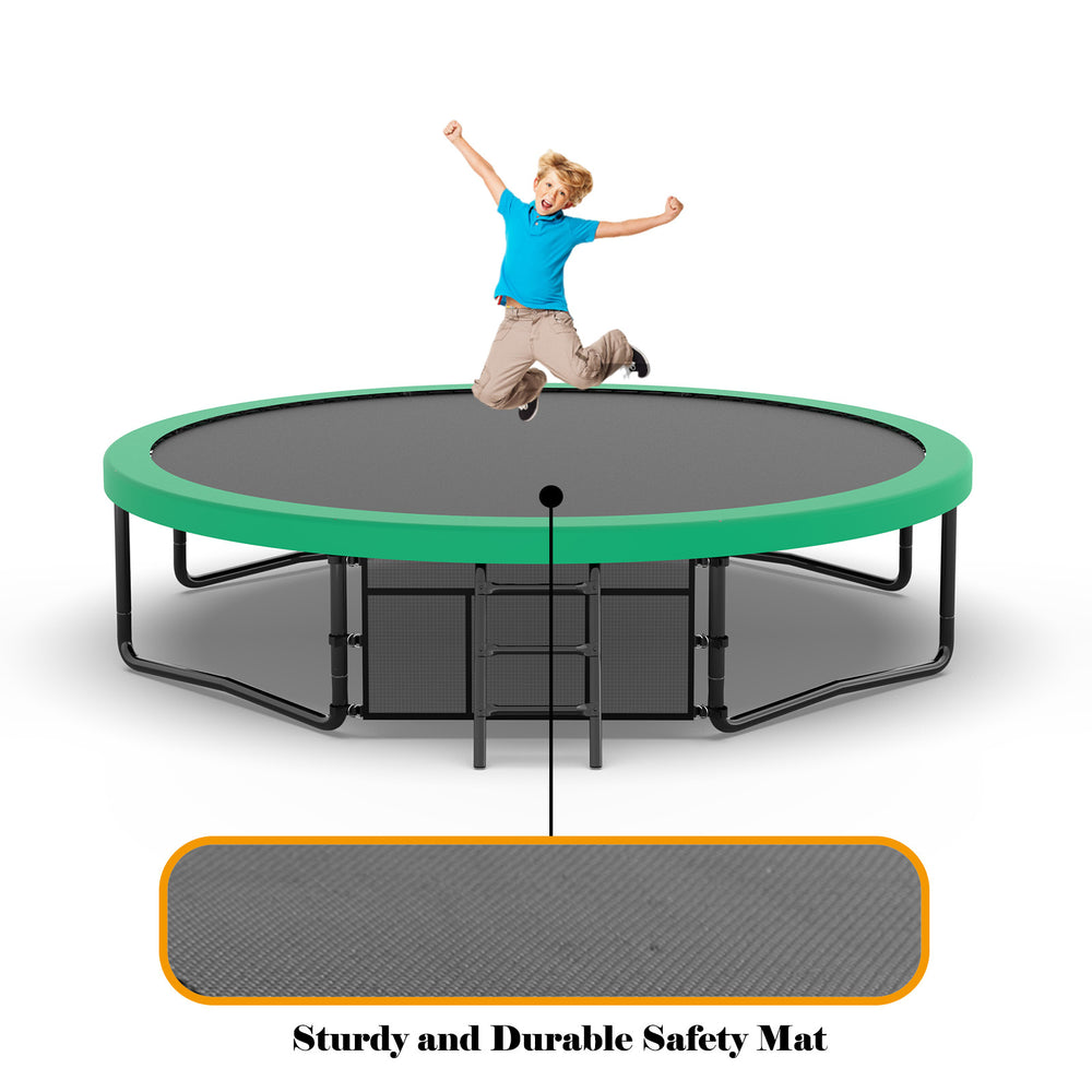 Jump & Play Trampoline with Safety Net & Ladder