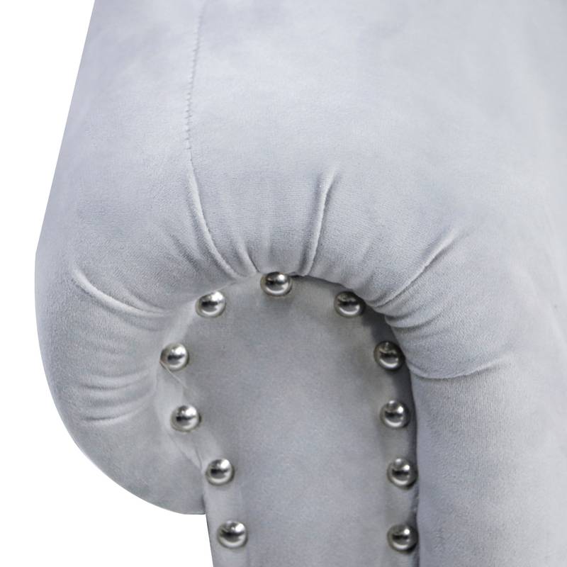 Velvet Dream Lounge Chair with Storage & Pillow