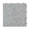 Durable Gray Interlocking Deck Tiles - Waterproof & Anti-slip for Outdoor Spaces