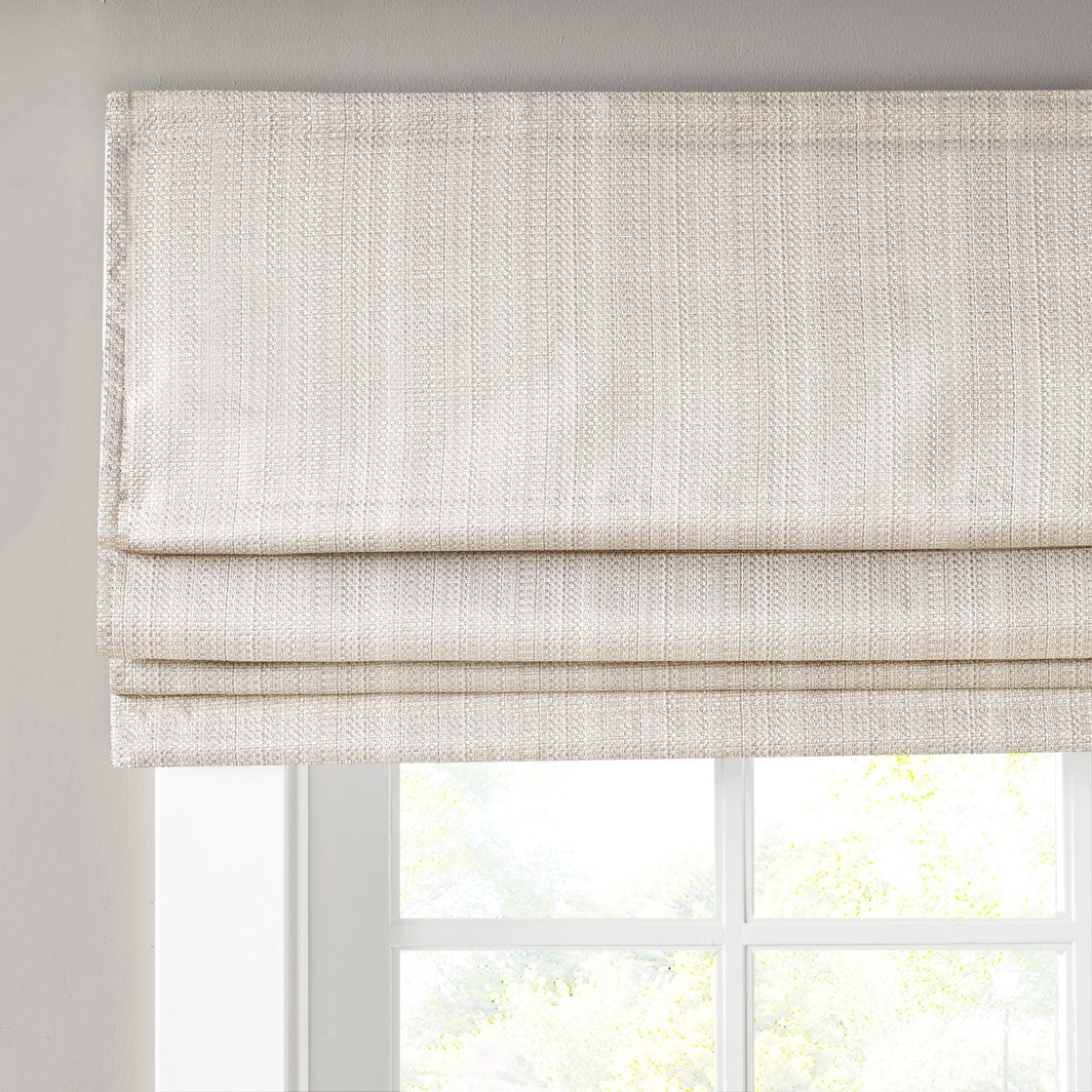 Cozy Basketweave Cordless Roman Shade