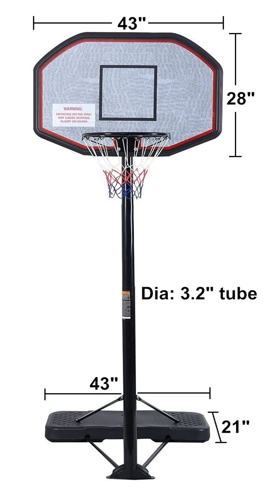 Ultimate Adjustable Basketball Hoop for All Ages - Indoor & Outdoor Fun!