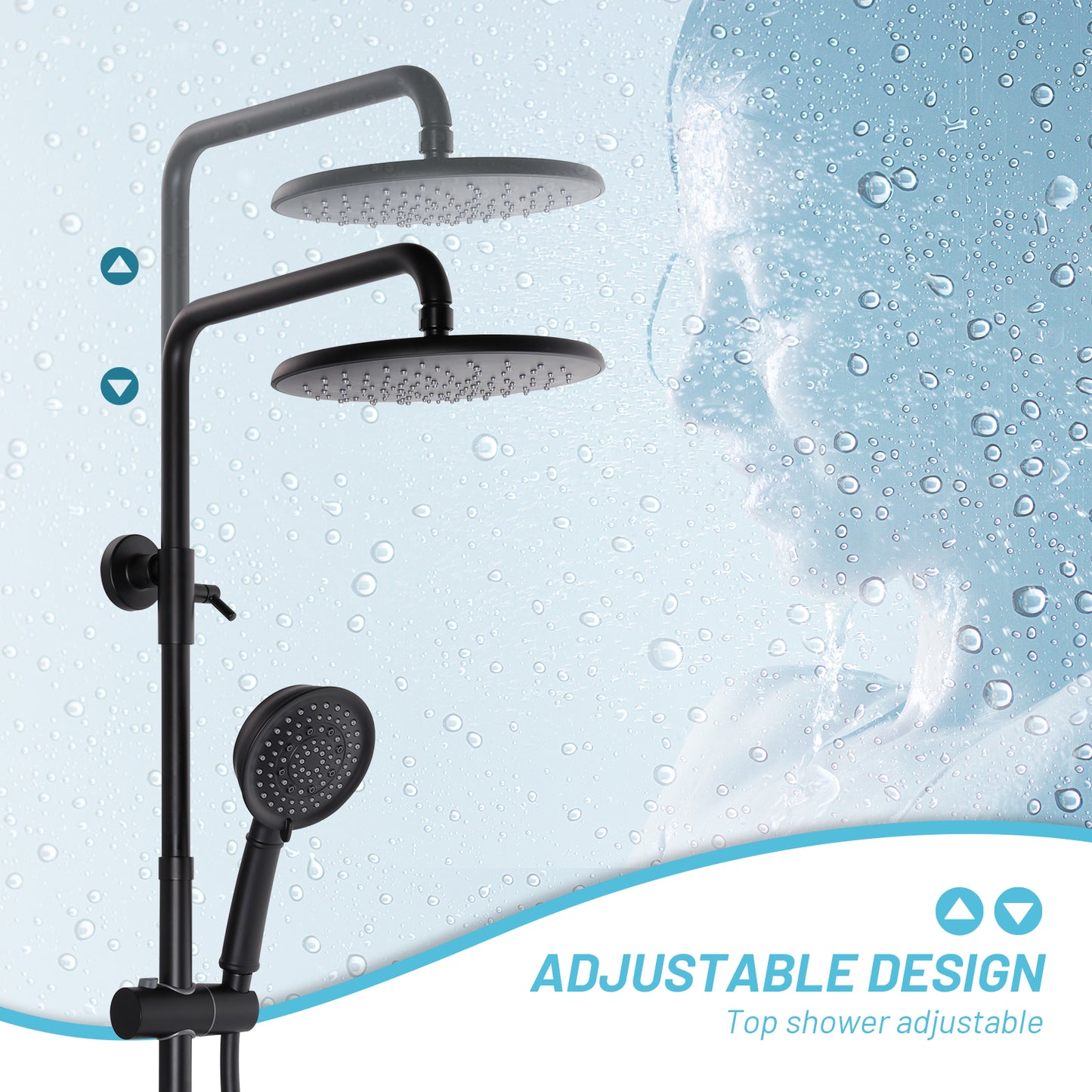 Ultimate Rain Shower Set with Handheld Spray