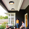 Versatile Glow Flush Mount Light - Dimmable & Color-Selectable Ceiling Fixture