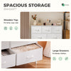 Chic White Wardrobe Locker with Ample Storage