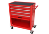 Red Tool Cabinet with Four Drawers and Sets