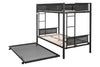 Cozy Twin Bunk Bed with Trundle - Sturdy & Noise-Free Design