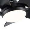 Sleek Matte Black LED Ceiling Fan