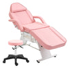Pink Spa Massage Chair with Adjustable Bed & Trays