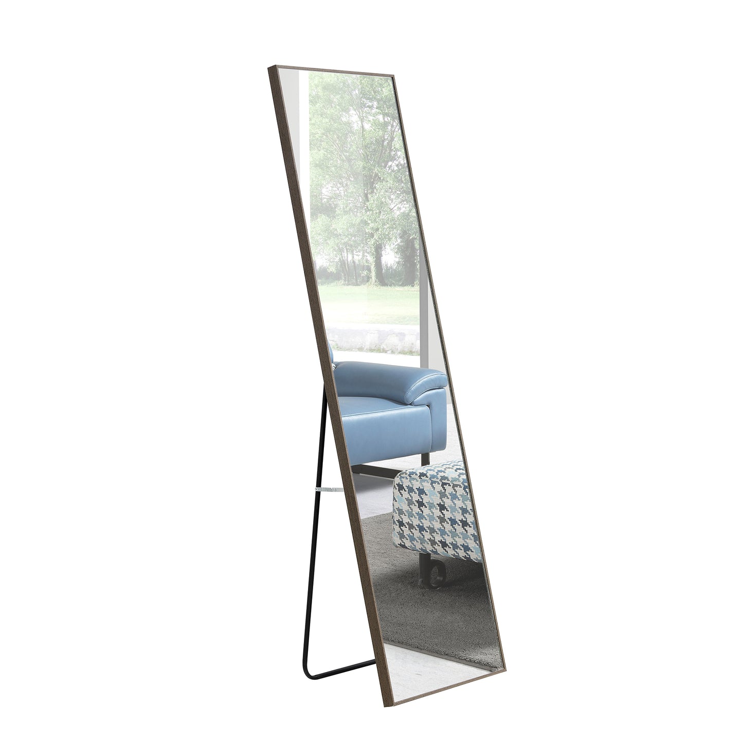 Timeless Gray Full-Length Mirror