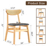 Chic Comfort Wood Dining Chair