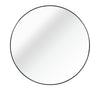 Chic Round Black Bathroom Mirror