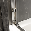 Sleek Chrome Semi-Frameless Sliding Tub Door