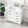 Sleek White Bathroom Vanity & Sink Combo