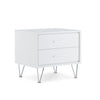 Sleek White Nightstand by ACME