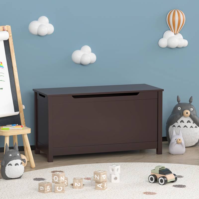 Cozy Kiddo Toy Chest with Safe Lid
