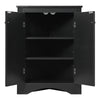 Chic Black Triangle Storage Cabinet for Home & Kitchen