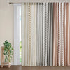 Chic Cotton Chenille Stripe Curtain Panel