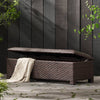 Chic Wicker Storage Bench