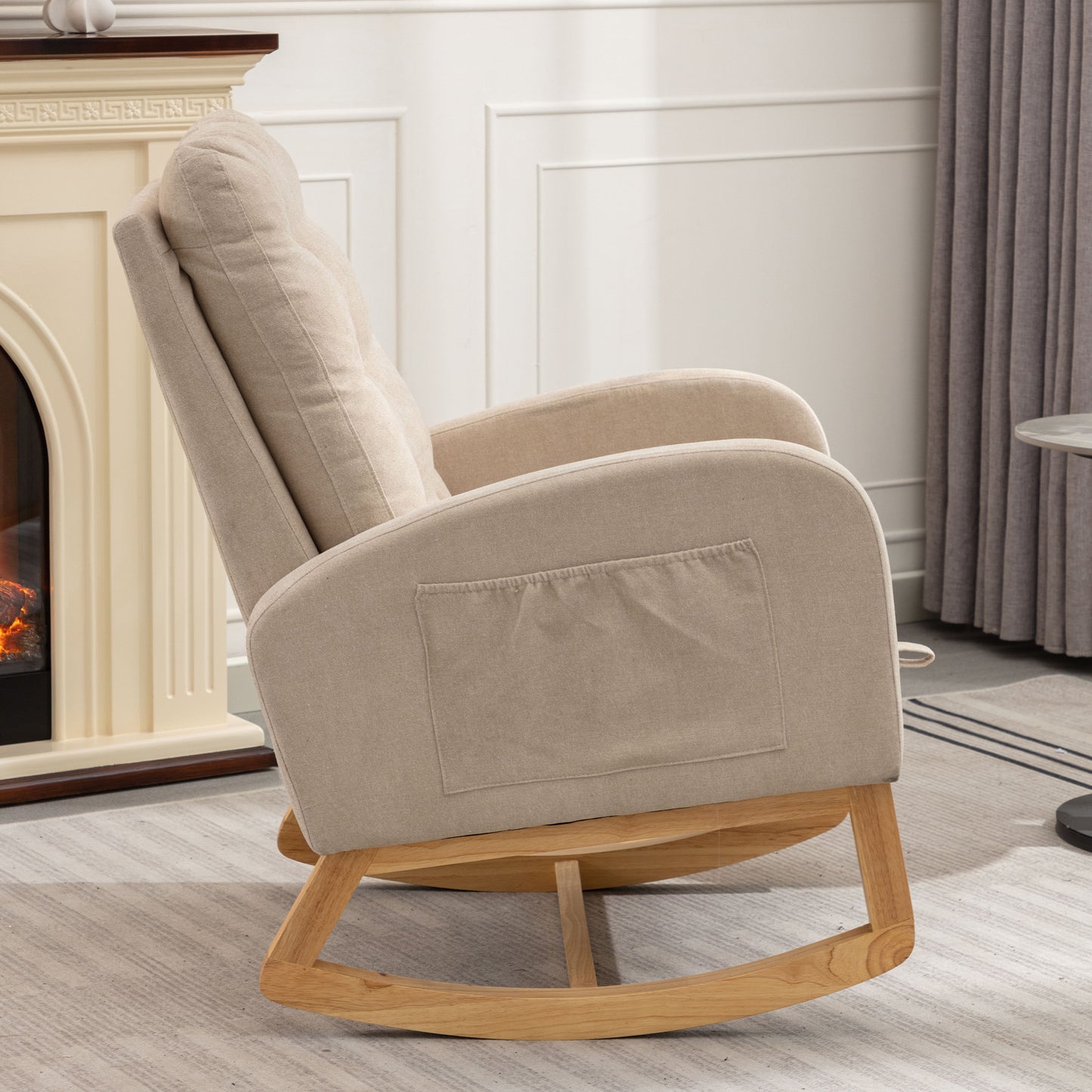 Cozy Rocking Chair with Footrest