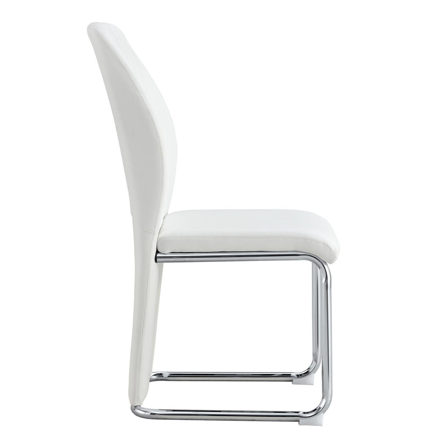 Chic White Dining Chair Set