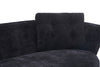 Chic Black Loveseat with Gold Legs