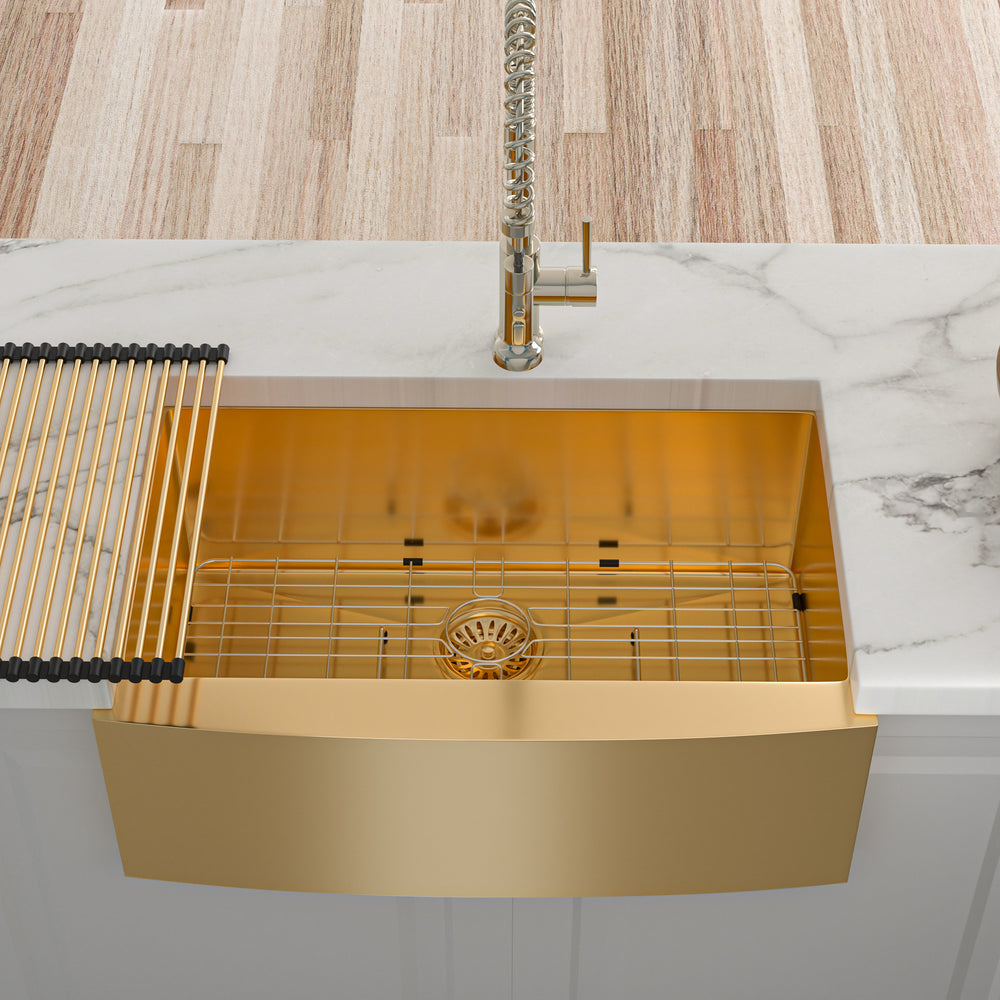 Stylish Gold Apron Sink