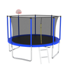 FunJump Trampoline with Basketball Hoop and Safety Net