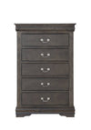 Elegant Dark Gray Louis Philippe Chest