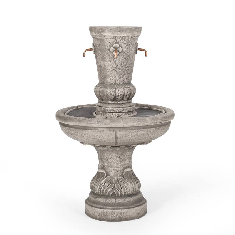 Charming Light Brown Outdoor Fountain