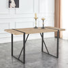 Rustic Industrial Wood Dining Table for Cozy Gatherings