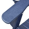 Navy Blue Folding Adirondack Chair - Perfect for Outdoor Relaxation!