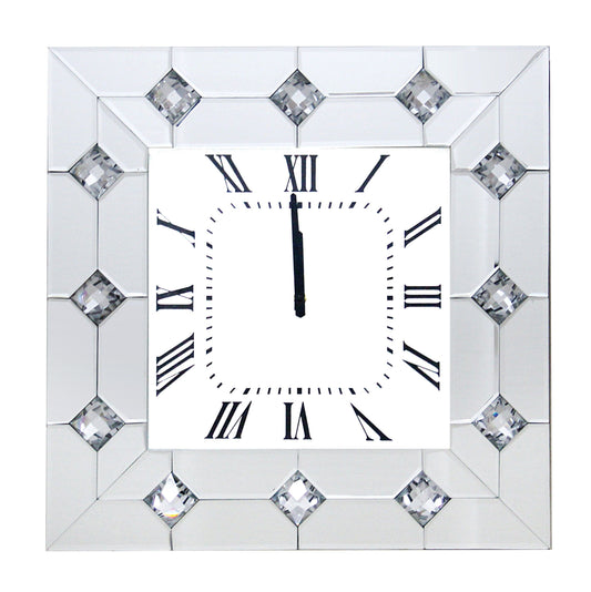 Glam Hessa Mirrored Wall Clock