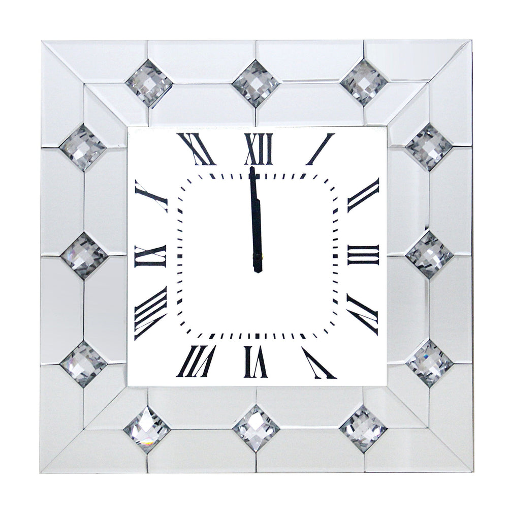 Glam Hessa Mirrored Wall Clock