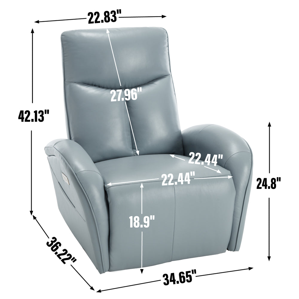 Ultimate Comfort Swivel Recliner with USB Charging