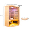 Cozy Corner Infrared Sauna for Two