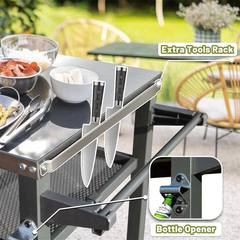 Outdoor Grill & Prep Station