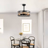 Rustic Caged Ceiling Fan with Remote - Perfect for Your Farmhouse!