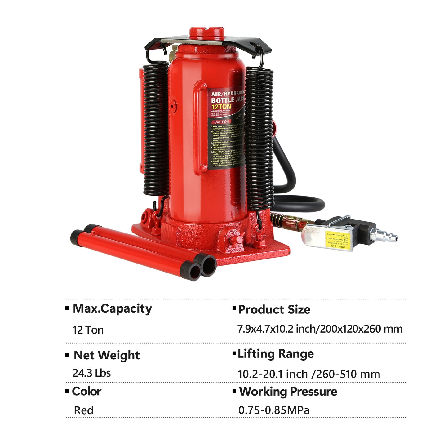 PowerLift Air Hydraulic Bottle Jack